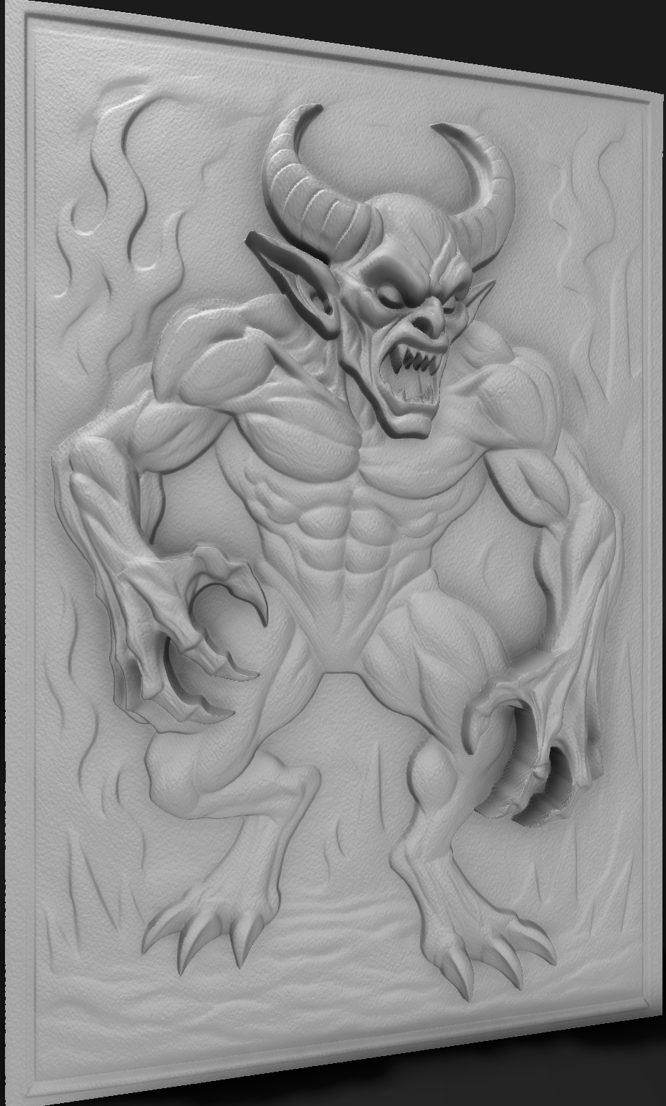 Demon of the Abyss – Dark Fantasy Relief