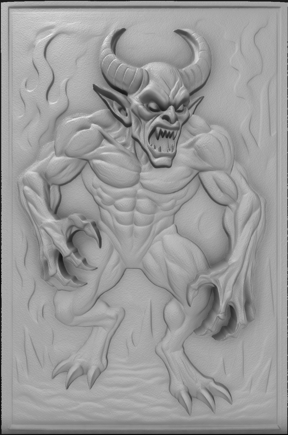 Demon of the Abyss – Dark Fantasy Relief
