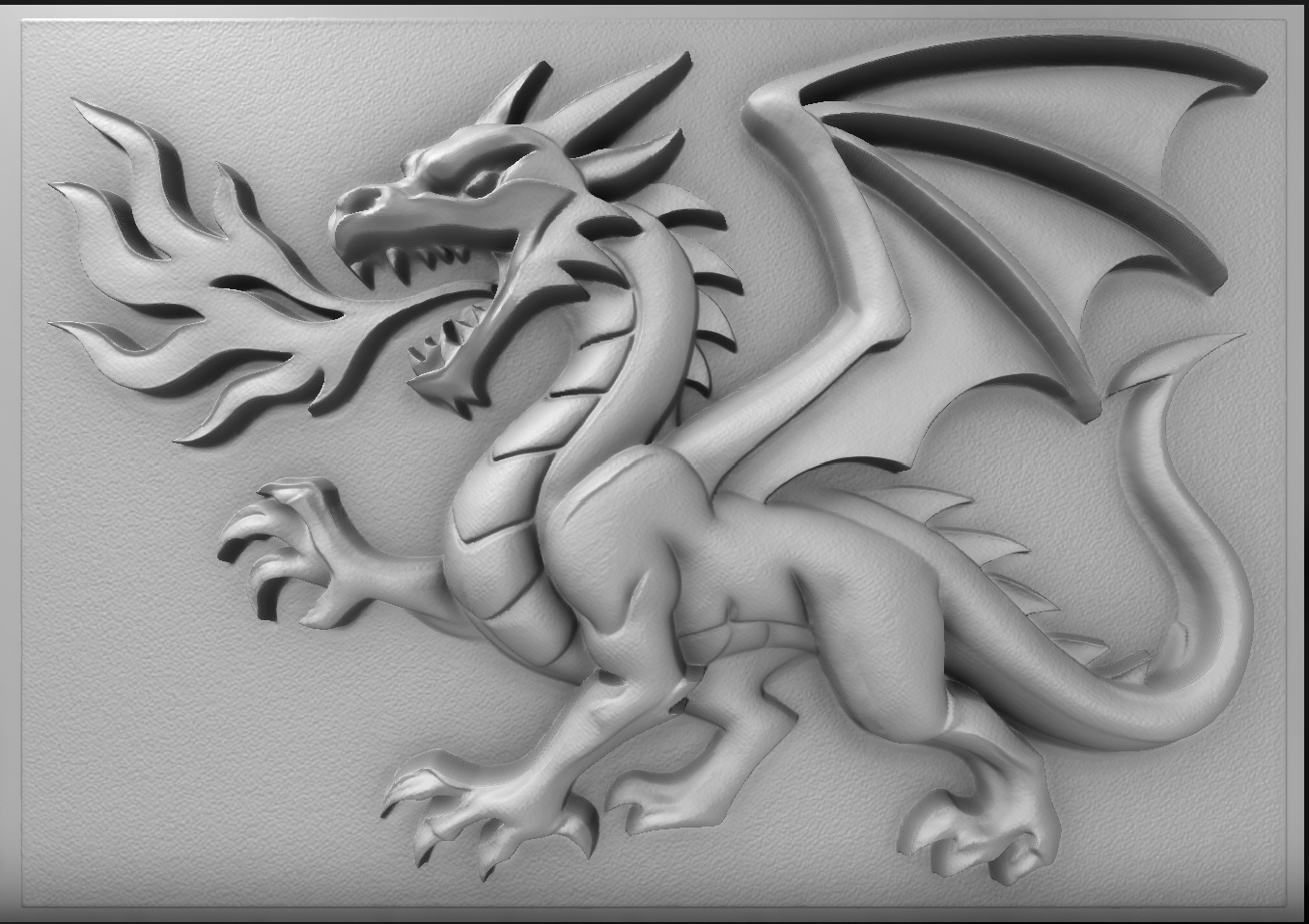 Firebound Dragon – Mythic Flame Relief