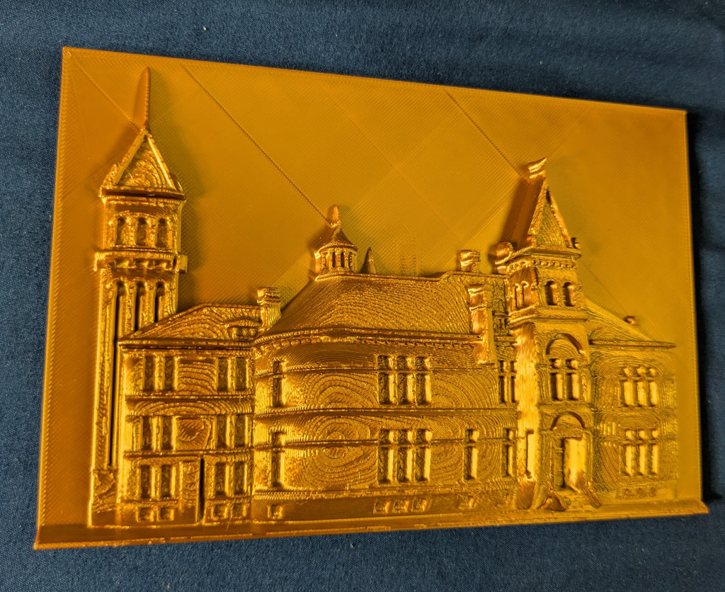USU Vintage Old Main Relief