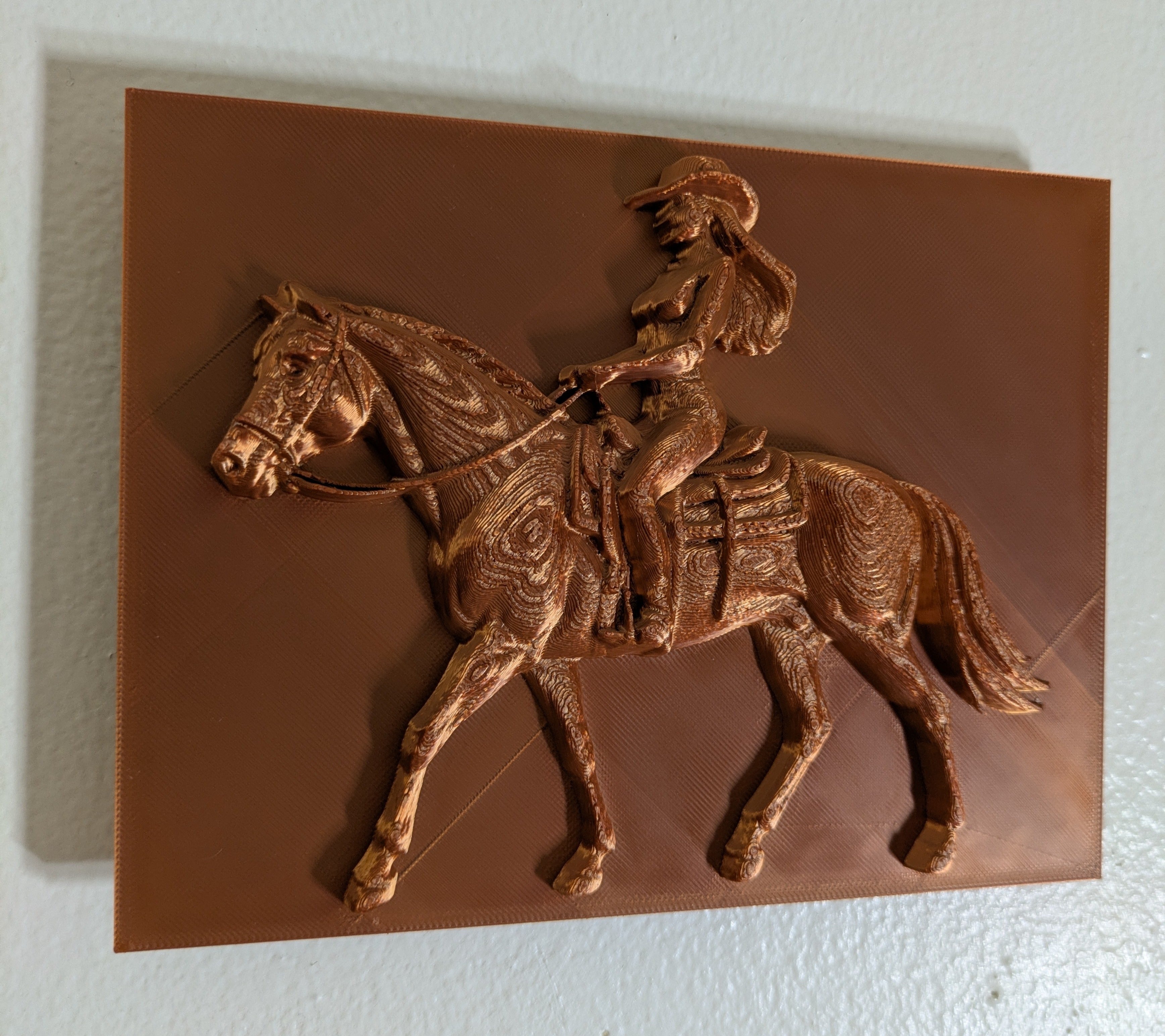 Frontier Cowgirl & Horse